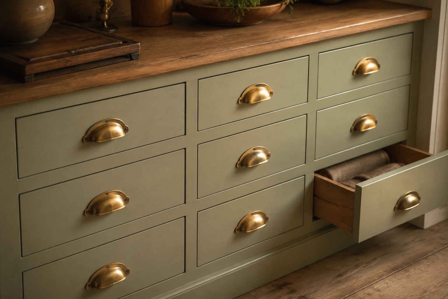 Cup Pull Drawer Handles (10) in use