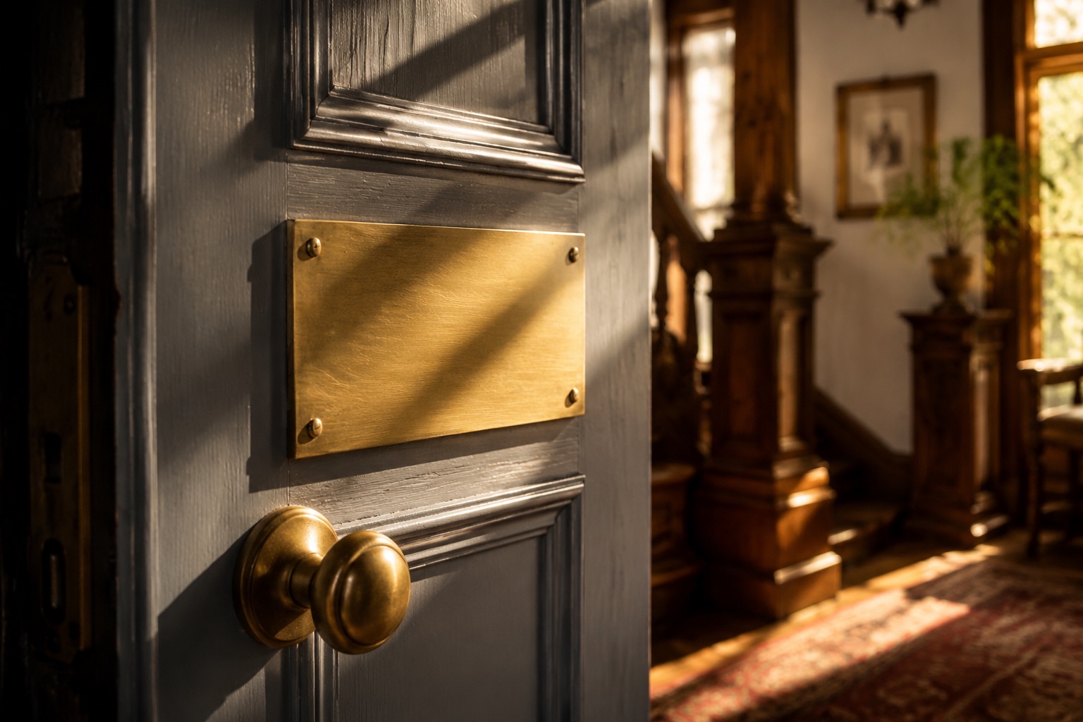 Door Number & House Sign Set in use