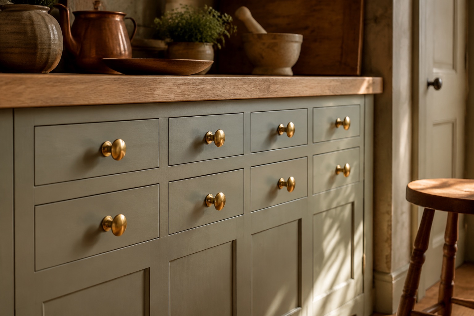 Cabinet Knob Set (12) in use